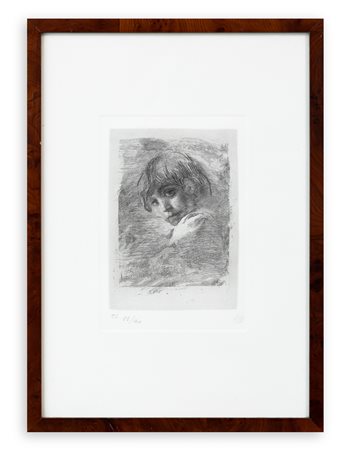 MOSÈ BIANCHI (1840-1904) - Riratto di Pompeo Mariani