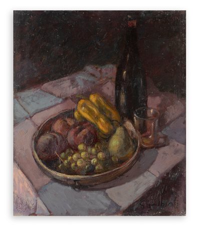 GIACINTO GALBIATI (1908-1992) - Cesto di frutta