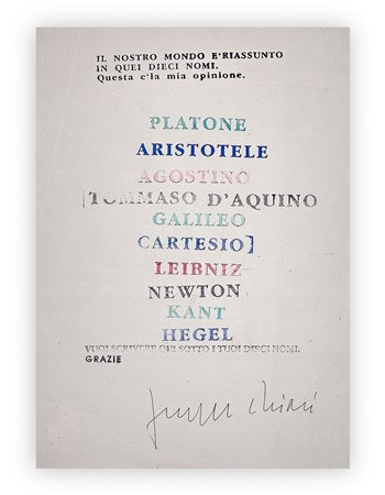 GIUSEPPE CHIARI (1926-2007) - Senza Titolo