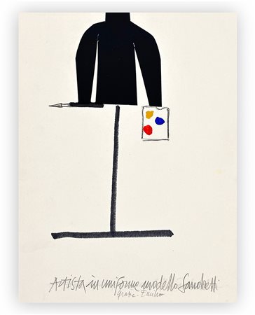 EMILIO TADINI (1927-2002) - Artista in uniforme