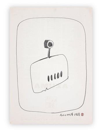 KENJIRO AZUMA (1926-2016) - Senza Titolo, 1969