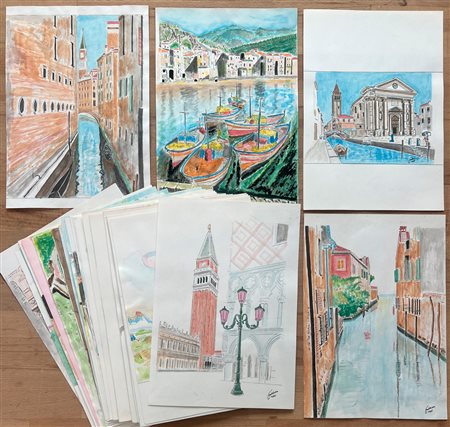 AUTORE INDECIFRATO - Lotto unico di 55 opere