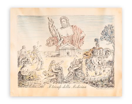 GIORGIO DE CHIRICO (1888-1978) - Il trionfo della Medicina, 1953