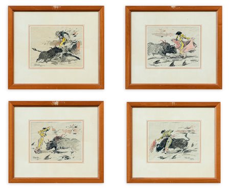 JOAQUIN TERRUELLA MATILLA (1891-1957) - Lotto unico di 4 opere