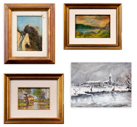 AUTORI VARI - Lotto unico di 4 opere