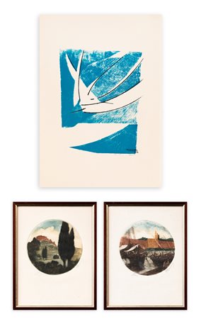 AUTORI VARI (ENZO BENEDETTO E FEDERICO MARIONI) - Lotto unico di 3 opere