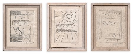 OSCAR DOMINGUEZ (1906-1957) - Lotto unico di 3 opere: