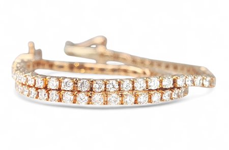 BRACCIALETTO TENNIS IN ORO 18K 5.50 GR CON DIAMANTI LABGROWN