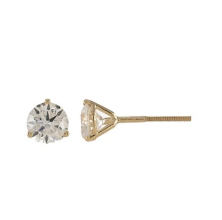 ORECCHINI IN ORO GIALLO CON DIAMANTI PER 1,00 CT - 312 MARTINI ROUND