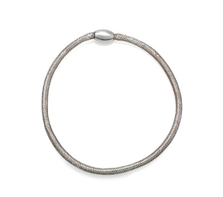 Bracciale in oro Oro bianco 750/000. Peso complessivo gr. 1,10 Veste polso