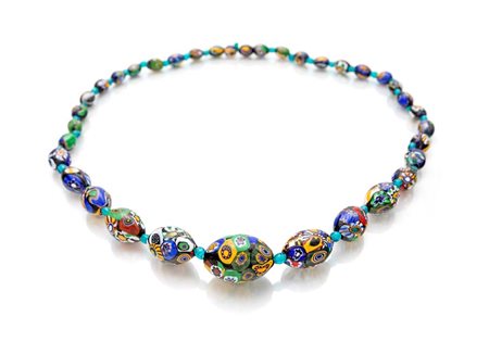 Collana antica in murrine Lunghezza cm 62