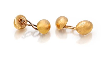 Gemelli in oro Oro giallo 750/000. Peso complessivo gr 4.3