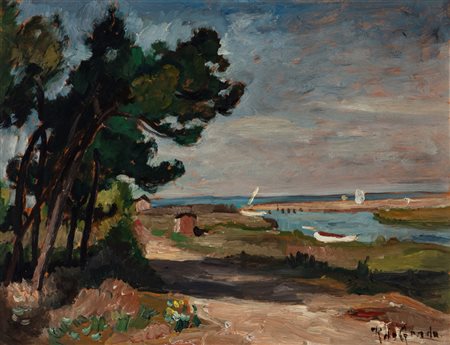 Raffaele De Grada (Milano 1885 - 1957)  - Versilia, 30s