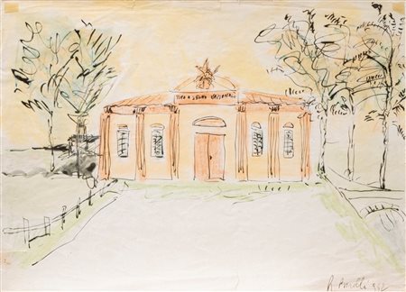 Renato Birolli (Verona 1905 - Milano 1959)  - Senza titolo (Tiro a segno nazionale), 1932