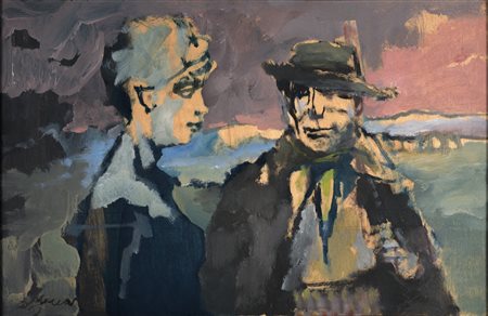 Mino Maccari (Siena 1898 - Roma 1989)  - Senza titolo, 1967