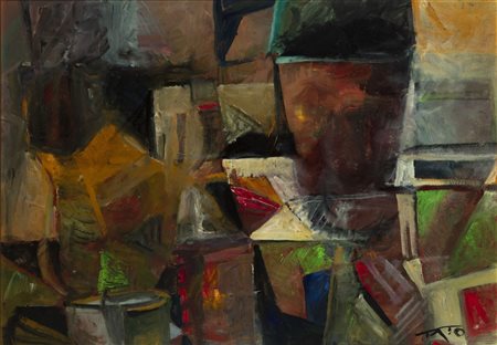 Tato (Guglielmo Sansoni, Bologna 1896 - Roma 1974)  - Urbanismi periferici, 60s