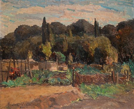 Beppe Guzzi (Genova 1902 - Roma 1982)  - Orto, 1946