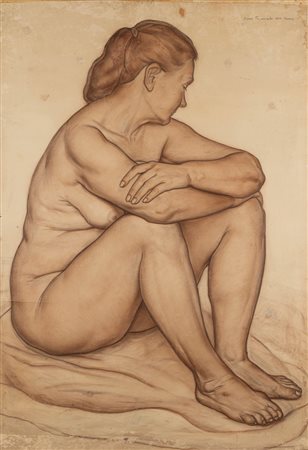Irene Paceviciute (Kiev 1918 - Roma 2002)  - Nudo femminile, 1954