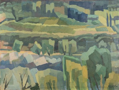 Mimì Quilici Buzzacchi (Medole 1903 - Roma 1990)  - Primavera - Lungotevere, 1961