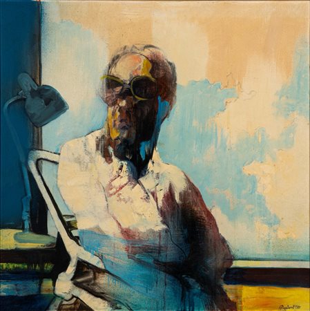 Liberio Reggiani (Nizza 1931)  - Al balcone, 1971