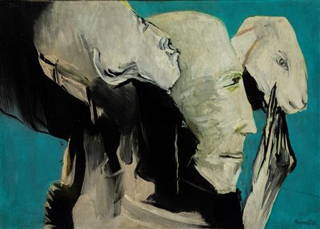 Remo Brindisi (Roma 1918 - Lido di Spina 1996)  - Pastori , 1960