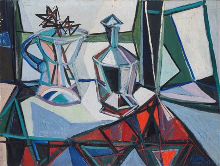 Renato Birolli (Verona 1905 - Milano 1959)  - Bottiglia, 1947