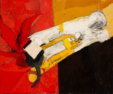 Alberto Gianquinto (Venezia 1929 - Jesolo 2003)  - Testa di cavallo "Battaglie", 1965