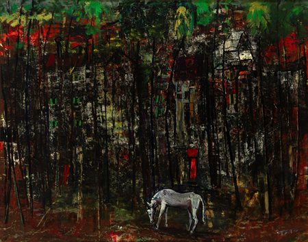 Tato (Guglielmo Sansoni, Bologna 1896 - Roma 1974)  - Cascina di campagna , mid-1960s