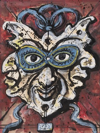 Eugene Berman (San Pietroburgo 1899 - Roma 1972)  - Maschera, 1972