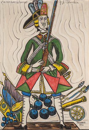 Carlo Hollesch (Pola 1926 - Venezia 1978)  - Soldato, 1964