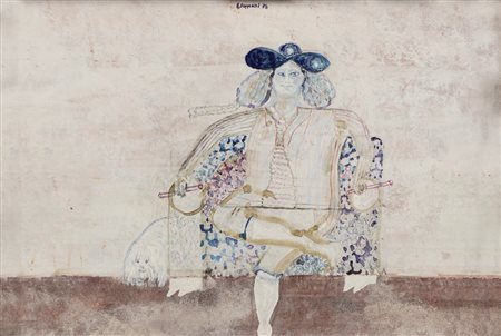 Gustavo Foppiani (Udine 1925 - Piacenza 1986)  - Ritratto di fanciulla, 1978