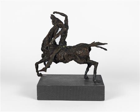 Angelo Canevari (Viterbo 1901 - Roma 1955)  - Uomo a cavallo