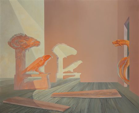 Fabrizio Clerici (Milano 1913 - Roma 1993)  - Rendez vous à Sàqqara, 1980