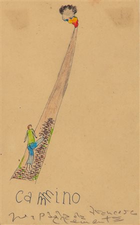 Francesco Clemente (Napoli 1952)  - Cammino/camino