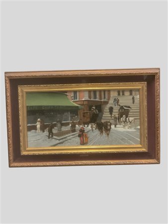 Francesco Tammaro (Napoli 1939)  - Parigi con la neve