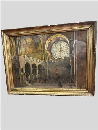 Scuola italiana, secolo XIX - Basilica di San Marco