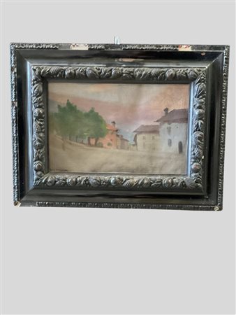 Vittorio Manini (Sant’Omobono Imagna 1888 - Bergamo 1974)  - Borgo bergamasco