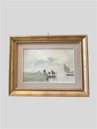 Aurelio Craffonara (Gallarate 1875 - Genova 1945)  - Laguna di Venezia