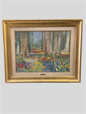 Giancarlo Perelli Cippo (Milano 1923 - Milano 2004)  - Il giardino di Keukenhof