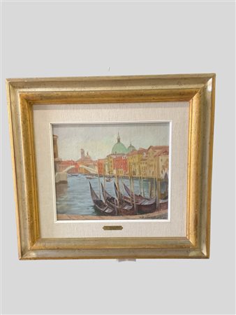 Gianfranco Campestrini (Milano 1901 - 1979)  - Ponte degli scalzi Venezia