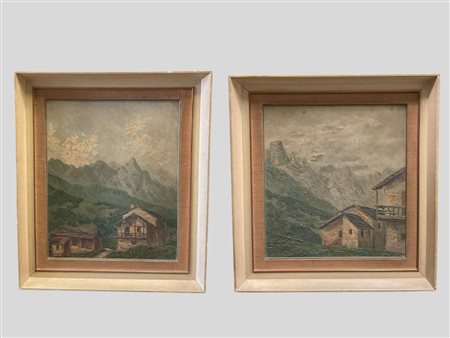 Mario Maldarelli (Milano secolo XIX - secolo XX)  - Piccole dolomiti ai piedi del Pasubio