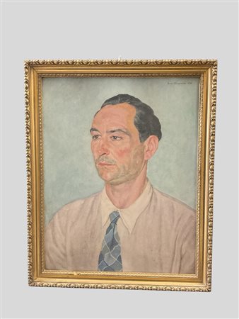 Leone Minassian (Istanbul 1905 - Venezia  1978)  - Ritratto maschile