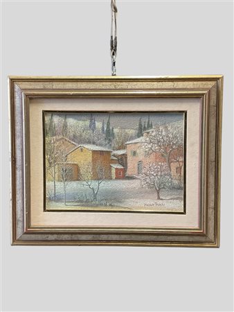 Paolo Toschi - Paesaggio innevato