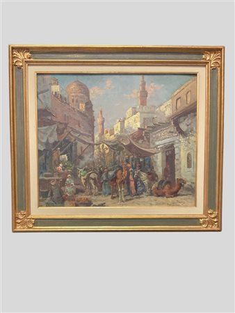 Scuola francese, inizi secolo XX - Una via del Cairo