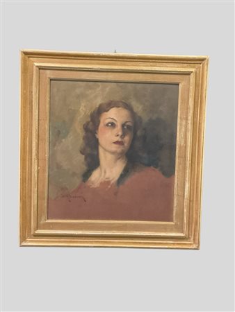 Vittorio Gussoni (Milano 1893 - Sanremo 1968)  - Ritratto femminile