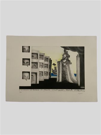 Emanuele Luzzati (Genova 1921 - 2007)  - Il turco in Italia