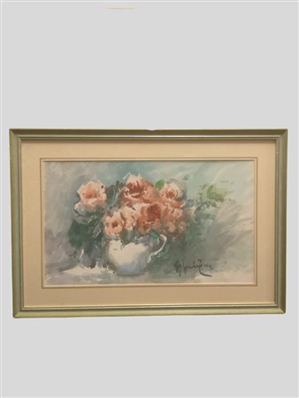 Alfredo Zecca (La Spezia 1917 - La Spezia 1998)  - Vaso di fiori