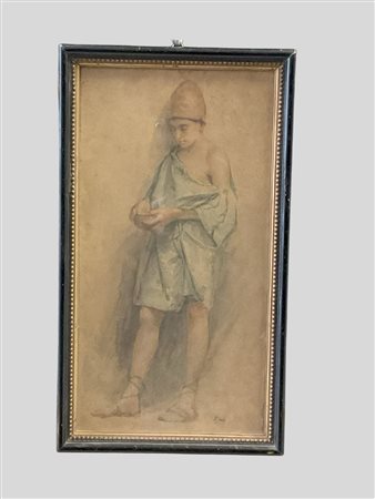 Pio Joris (Roma 1843 - 1921)  - Giovane Greco