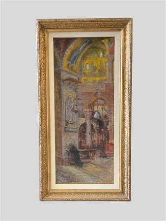 Sergio Cirno Bissi (Carmignano 1902 - Firenze 1987)  - Interno della Basilica di San Marco a Venezia