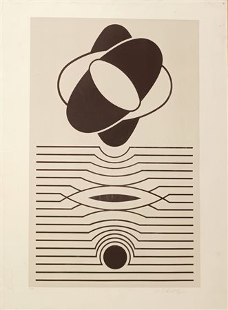 VASARELY VICTOR Pécs (Ungheria) 1906 Opticsal Litografia a colori es. 141/150...
